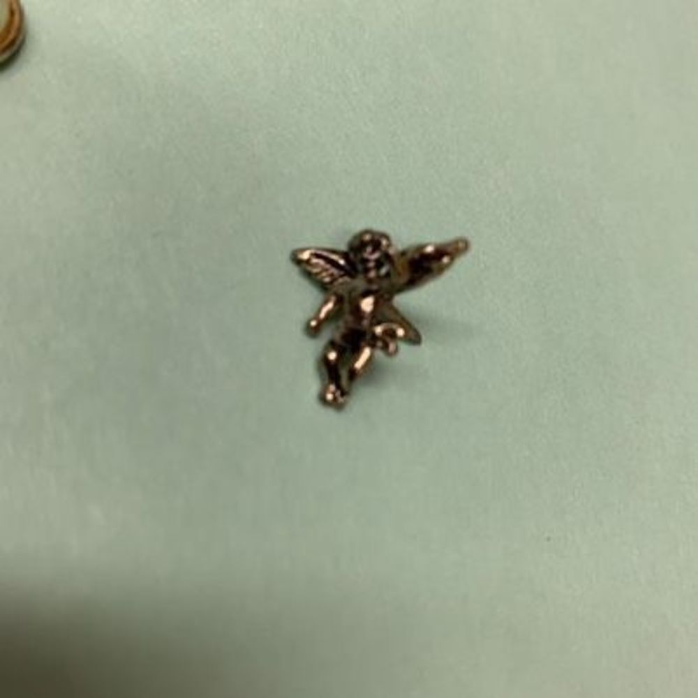 Small Gold Tone Angel Lapel Pin